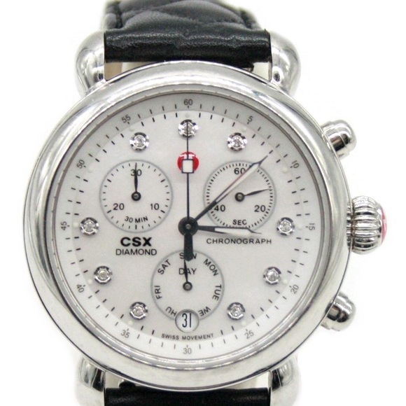 Michele Accessories - MICHELE CSX DIAMOND CHRONOGRAPH QUARTZ LADIES WATCH
